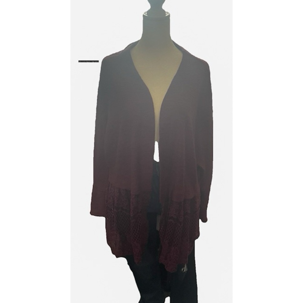 Knox Rose Red Ruffled Cardigan - Picture 6 of 7